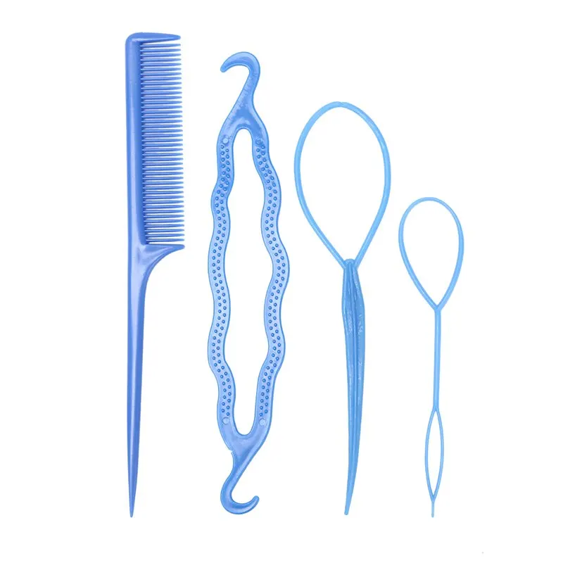 4Pcs/Set Magic Hair Styling Braiders Set Hair Pin Bun Roller Maker Hair Braiding Twist Curler Styling Tool Korean Style 6 Colors 4Pcs/Set Magic Hair Styling Braiders Set Hair Pin Bun Roller Maker Hair Braiding Twist Curler Styling Tool Korean Style 6 Colors