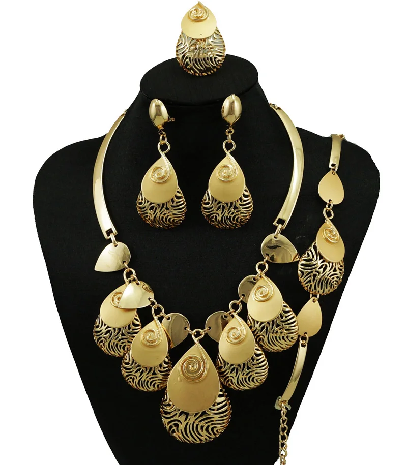 

gold jewelry sets african necklace fashion wedding jewelry sets new arrive necklace good quality