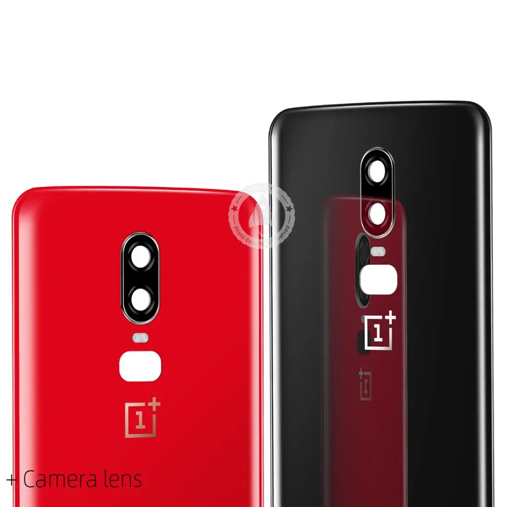 Корпус для Oneplus 6 задняя крышка для One Plus 6 Батарейная дверь настоящая задняя крышка стекло телефон Корпус чехол запасные части