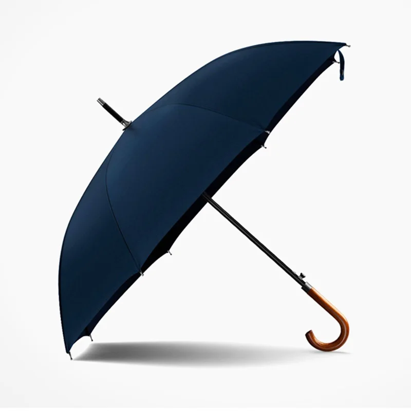 Фирма OLYCAT, длинный зонт с японской деревянной ручкой, полуавтоматический большой зонт от дождя, мужские ветрозащитные Зонты 8K Guarda Chuva Paraguas - Цвет: blue
