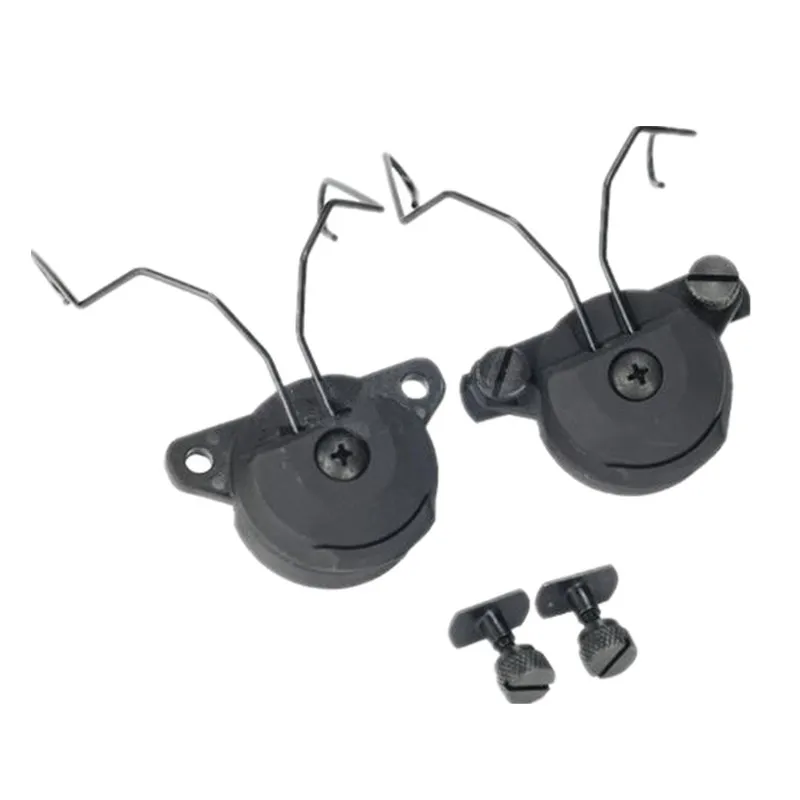 TACTICAL EX Headset and Helmet Rail Adapter Set GEN2 for MSA headphones black DE FG (5)