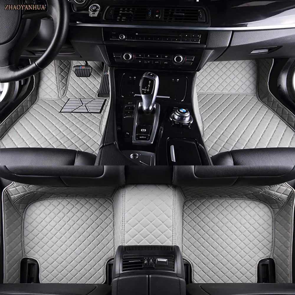 

ZHAOYANHUA Car floor mats Special for Nissan patrol Y62 5D car styling all weather heavy duty carpet rugs floor liners