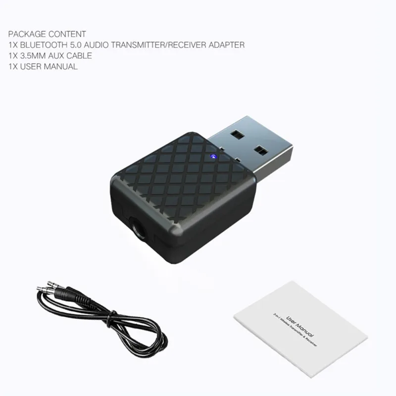 

USB Bluetooth Transmitters 5.0 Wireless Audio Music Stereo adapter Dongle Receiver for TV PC Bluetooth Speaker Headphone