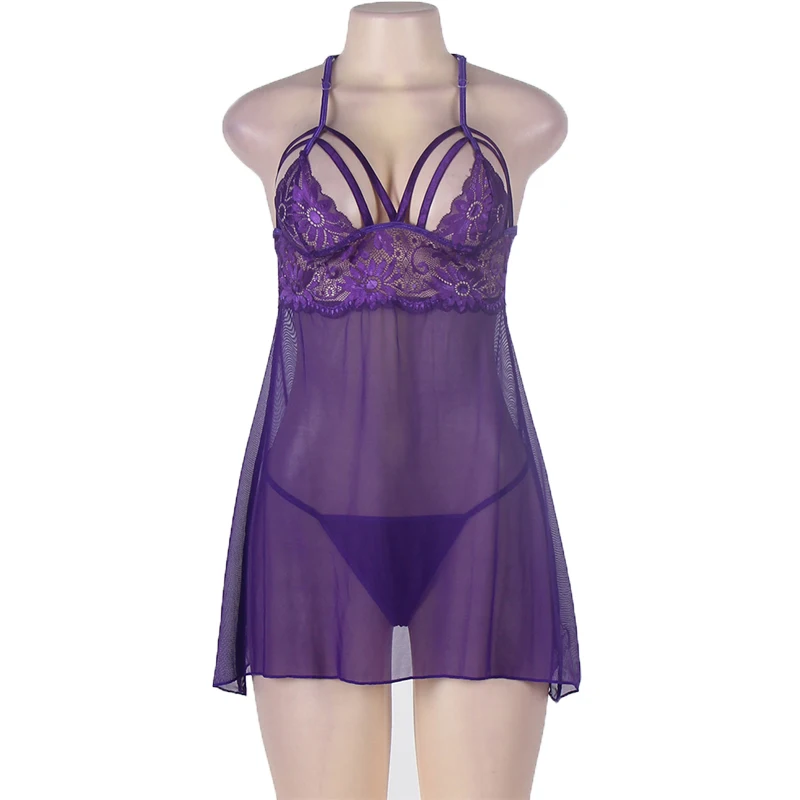 Aliexpress.com : Buy J80300 Purple hollow out sexy dress