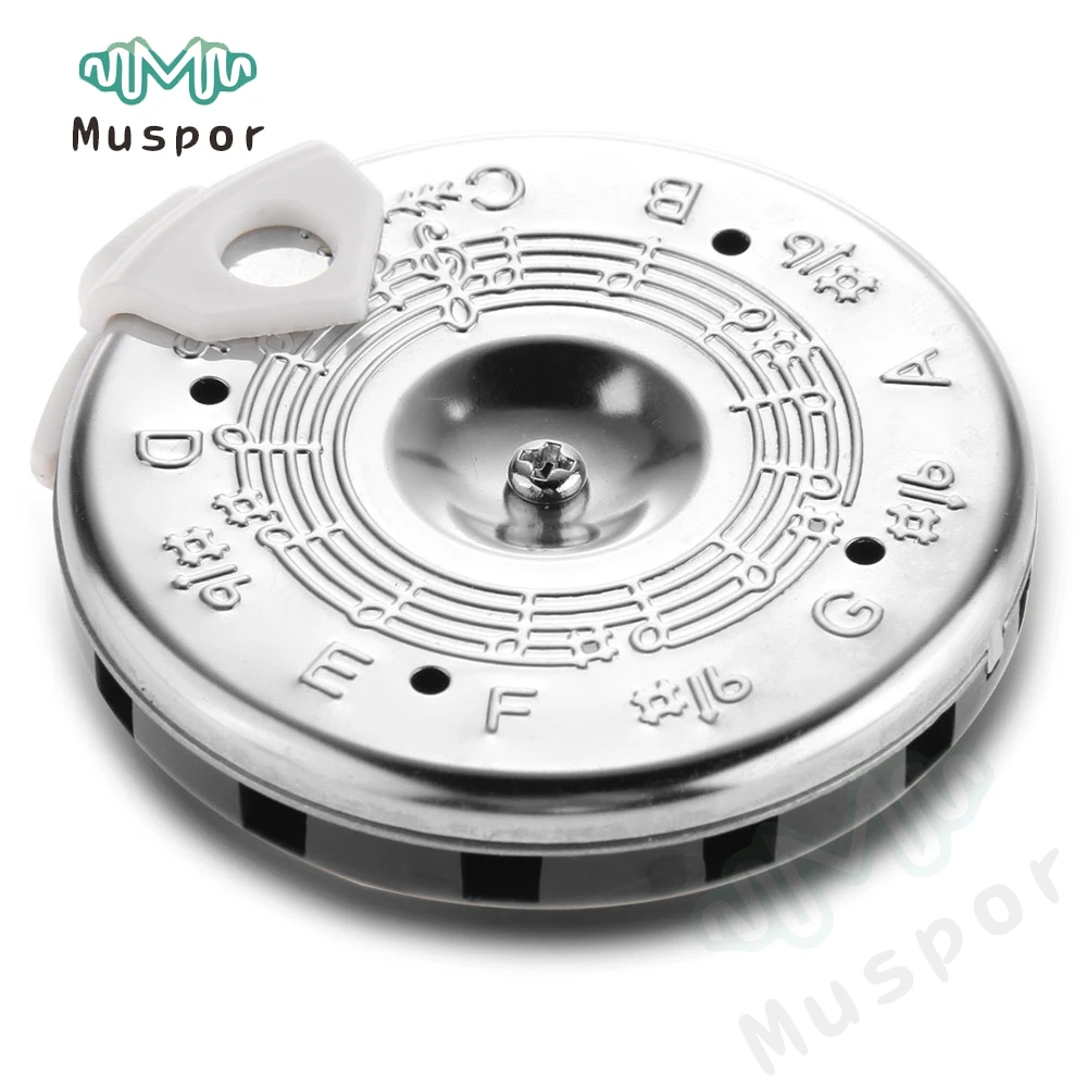 

Tuner Tuning Pitch Pipe Pitchpipe 13 Tone Key Round for Chromatic Guitar universal guitar violin