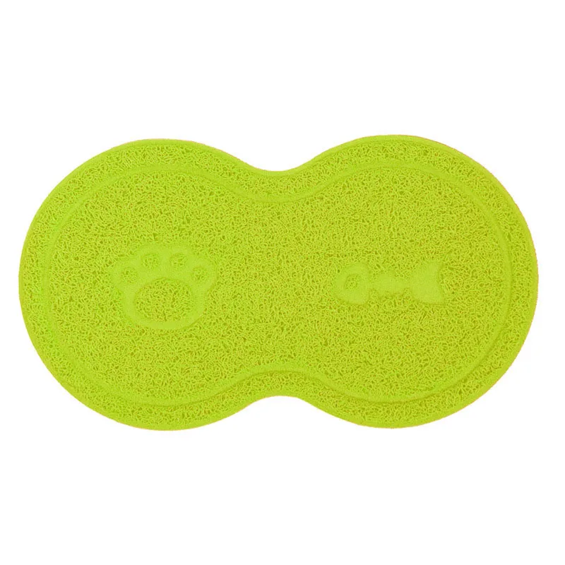 

Pets Dog Cat Litter Mat Kitten Dish Feeding Bowl Placemat Tray Tidy Anti-Slip Pad H99F