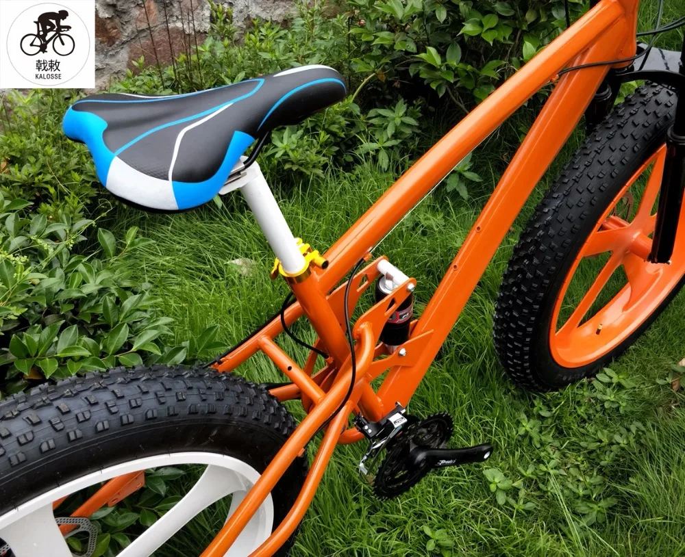 Top Kalosse 24 speed  Fat/Snow  bike 3X8S  Soft-tail  steel frame  Beach bicycle   26*4.0 tires  mountain bike  M310  Groupset 2