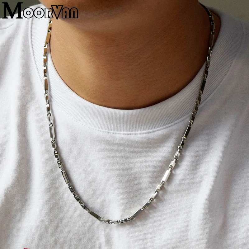 Moorvan 55cm 3mm Men's Necklace Fashion 