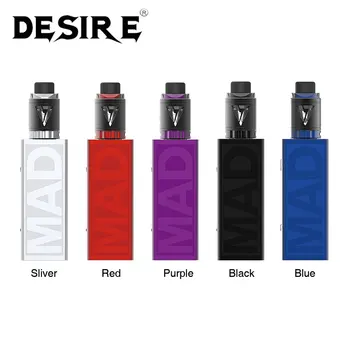 

Original Desire Mad Mod 108W TC Kit with M-Tank Atomizer & Rebound Battery Cover Design E-cig Vape Ki No Single 21700 Battery
