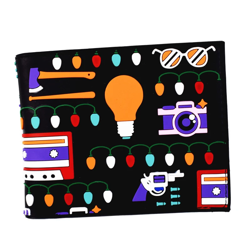 

New Arrival PVC Short Wallet Stranger Things Wallet With Coin Pocket Card Holder