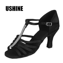 Туфли для латинских танцев на высоком каблуке каблук 7 см/5 см Танго, латина Обувь для танцев сапоги для женщин сальса обувь Mujer zapatos De Baile Latino Mujer 227