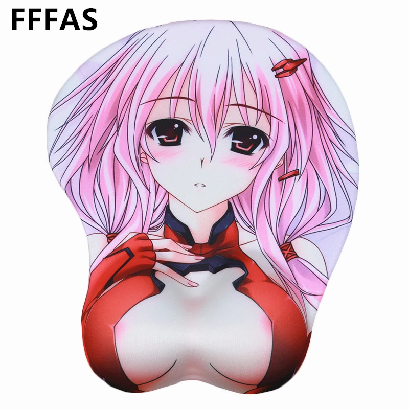 Fate Grand Order Scathach Anime Girl Soft Chest 3d Rubber Mouse Pad Wrist Rest Japanese Anime Monomagazine Other Anime Collectibles