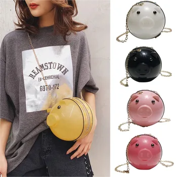 

Cute Cartoon Mini Shoulder Bags Cross Body Cute Round Animal Bag candy color women shoulder bag cute bags for girls A1
