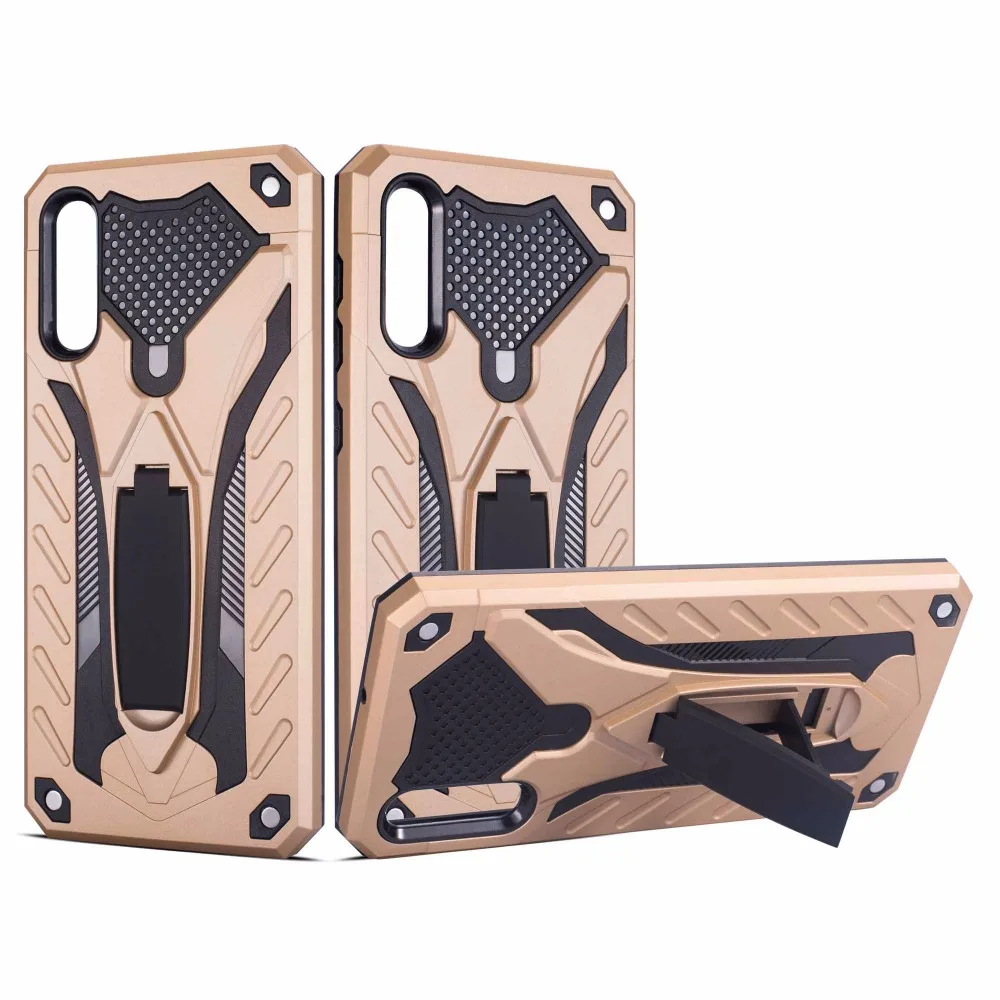 For Samsung Galaxy A50 A30 Hybird Plastic Dual Armor Case with Stand Cover Coque for J4 J6 A6 A8 2018 A9 2019 Case Accessories (23)