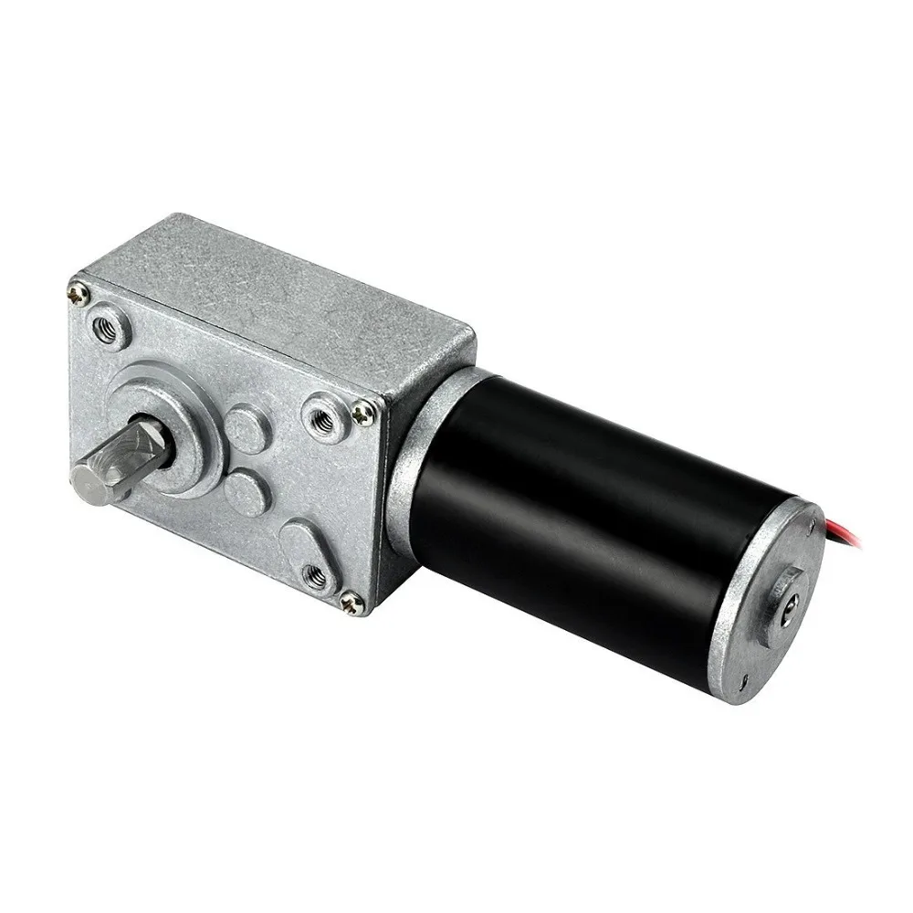 

UXCELL DC 24V 65RPM High Torque Electric Power Speed Reduce Turbine Worm Gear Box Motor Motors & Parts