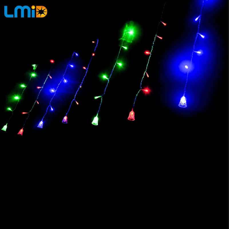 

LMID 4M*0.6M 120 LED Home Outdoor Holiday Christmas Decorative Wedding Xmas String Fairy Curtain Garlands Strip Party Lights