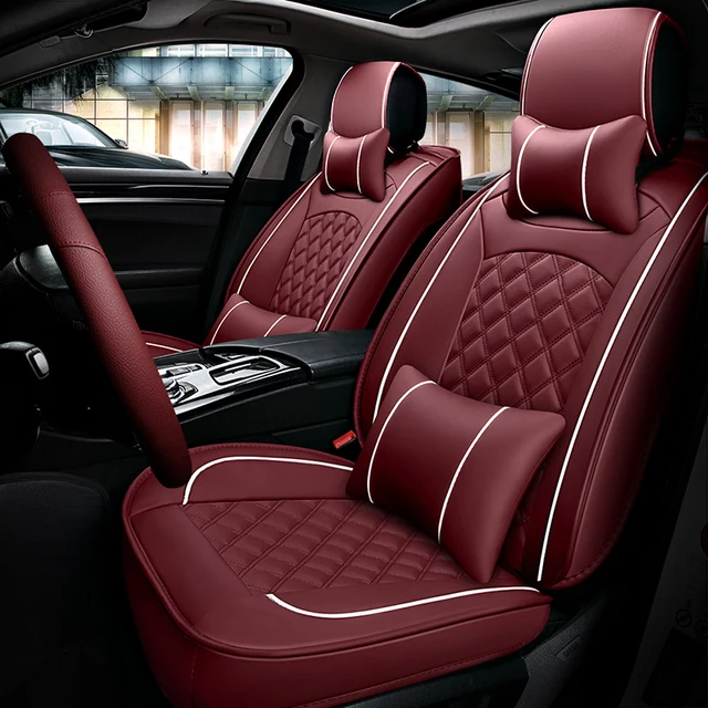 Buy 5 seats leather Car Seat Cover styling fit Toyota
