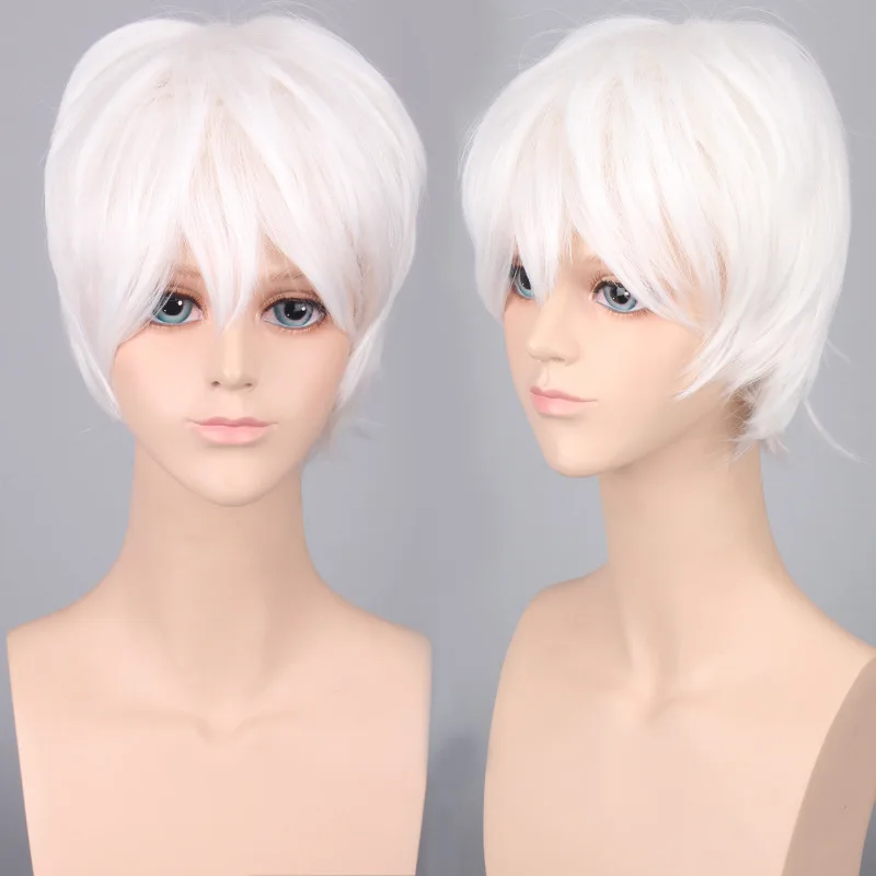 Coshome Naruto One Piece Fairy Tail Bleach Yato Cosplay Short Wig For Men Women Black Brown Yellow Red Blue Wigs (9)
