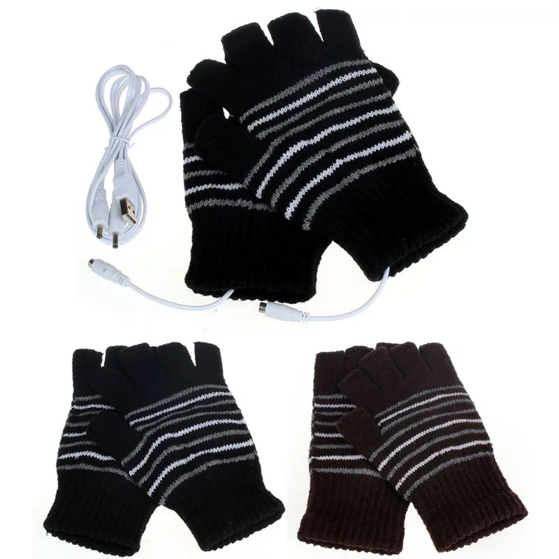 

New 5V USB Powered Heating Heated Winter Hand Warmer Gloves Washable 2019 brand new high quality
