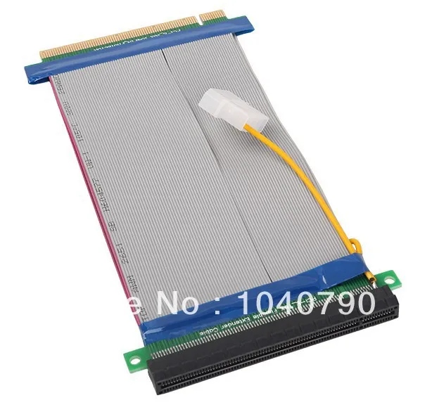 

PCI-E Express X16 Riser Card Flexible ribbon Extender Cable with molex power supply for Video Card bitcoin miner
