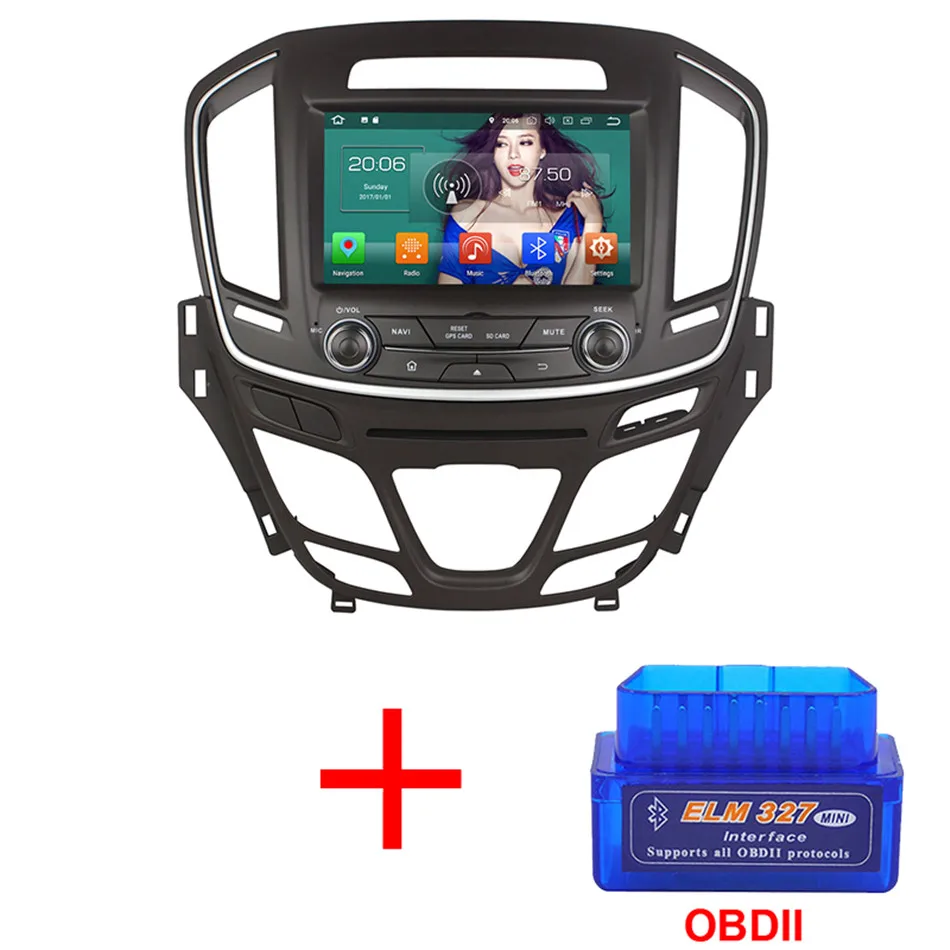 Radio x OBD2 KLYDE " 4G wifi Восьмиядерный Android 8,0 4 Гб ОЗУ 32 Гб ПЗУ автомобильный DVD мультимедийный плеер радио для Buick Regal/Opel Insignia - Цвет: Radio x OBD2