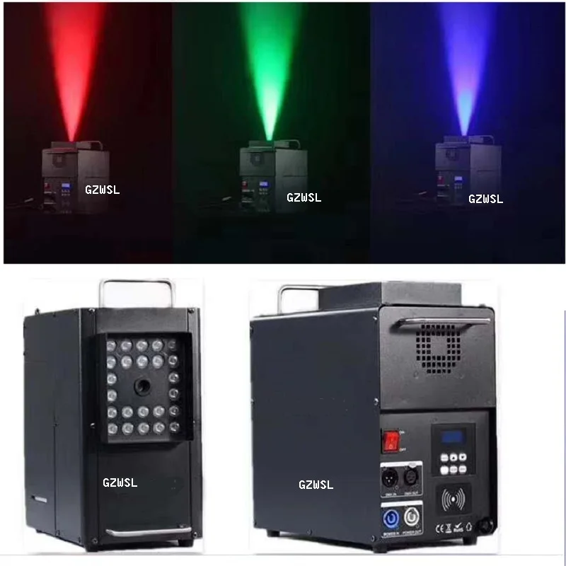 

2pcs/lot 1500w LED Vertical Fog Machine with LED 24*3W RGB
