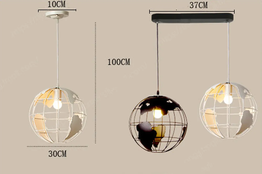 Подвесные светильники, современный Глобальный подвесной светильник, американская Подвесная лампа для спальни, гостиной, ресторана, бара, домашнего освещения