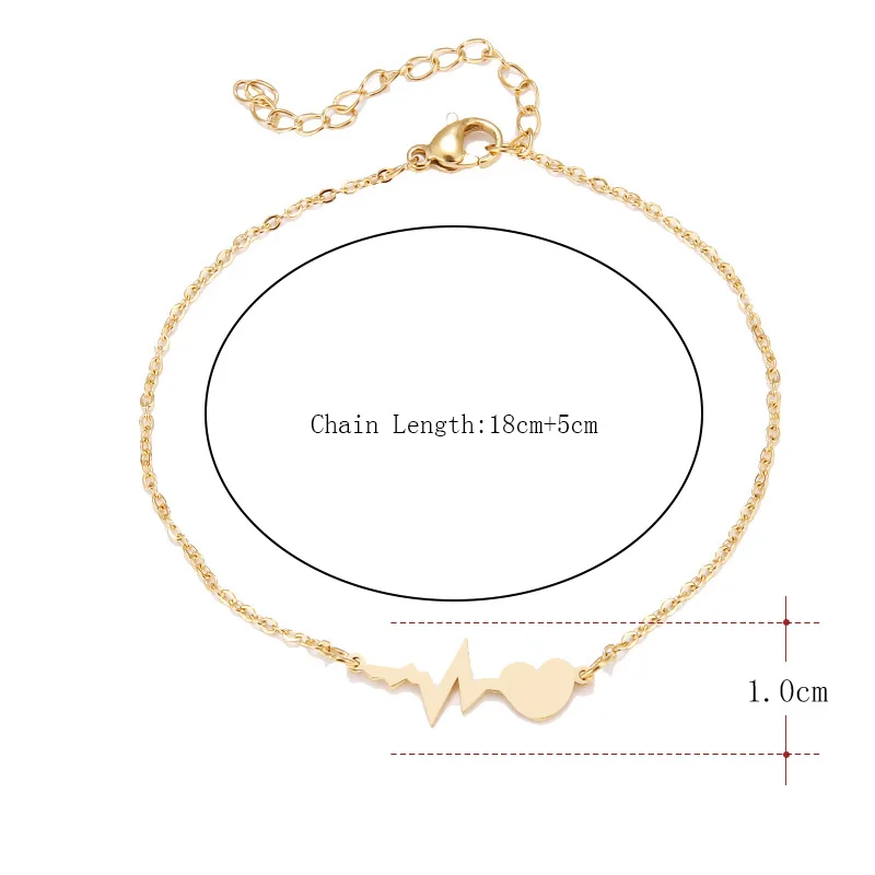 Hibobi Bracelet Stainless Steel Femme Jewelry Heart Charm Bracelets For Women Donot Fade Valentine's Day Bangles Gift (4)