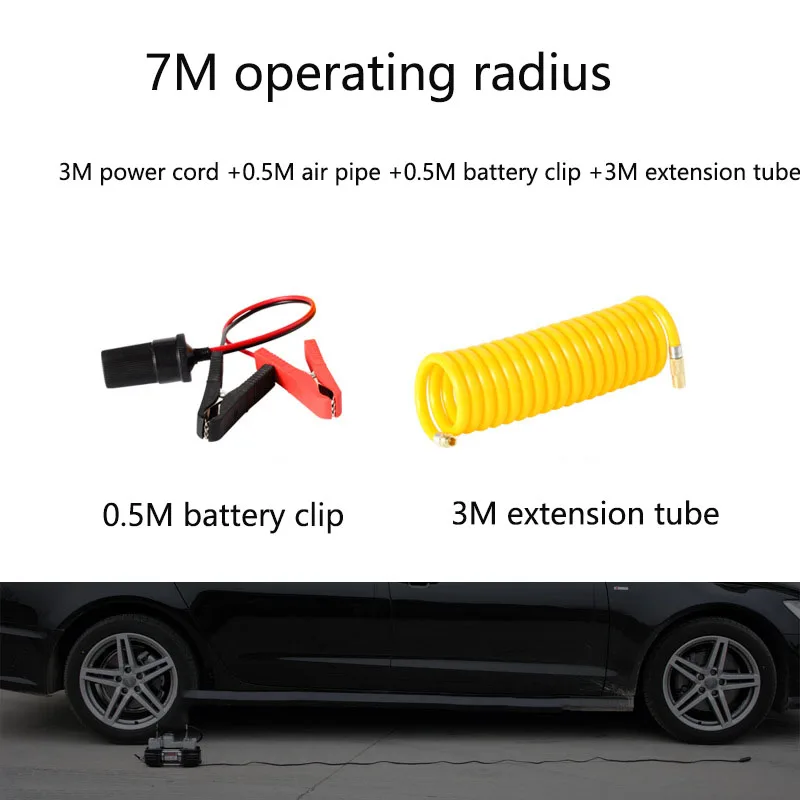 Насос для накачивания шин постоянного тока, 12 Вольт, насос для накачивания шин, автомобильный портативный воздушный компрессор, насос, автомобильный воздушный компрессор для автомобилей, мотоциклов, велосипедов