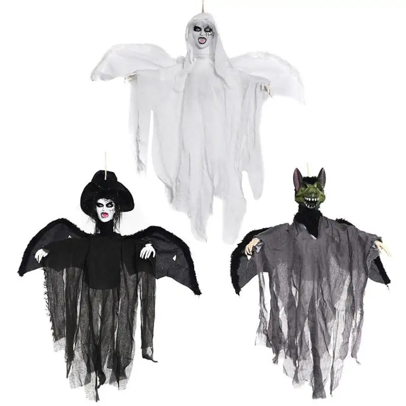 

Halloween 3D Sound Control Eye Luminous Simulation Hanging Ghost DIY Props