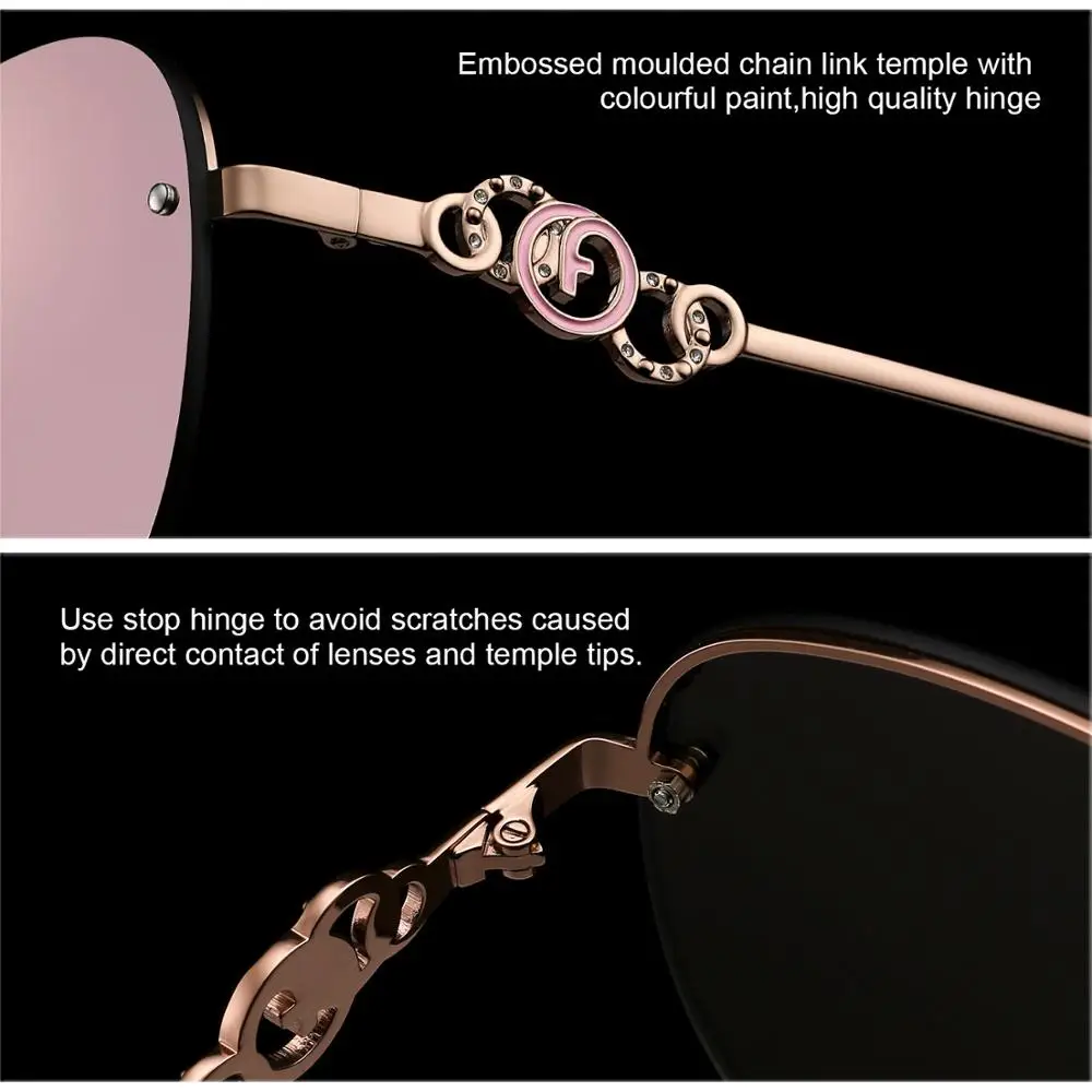 MATIC розовый без оправы винтажные Ретро женские качество солнцезащитных очков вождения пилот цветные зеркальные изображения бескаркасные Zonnebril Dames uv400
