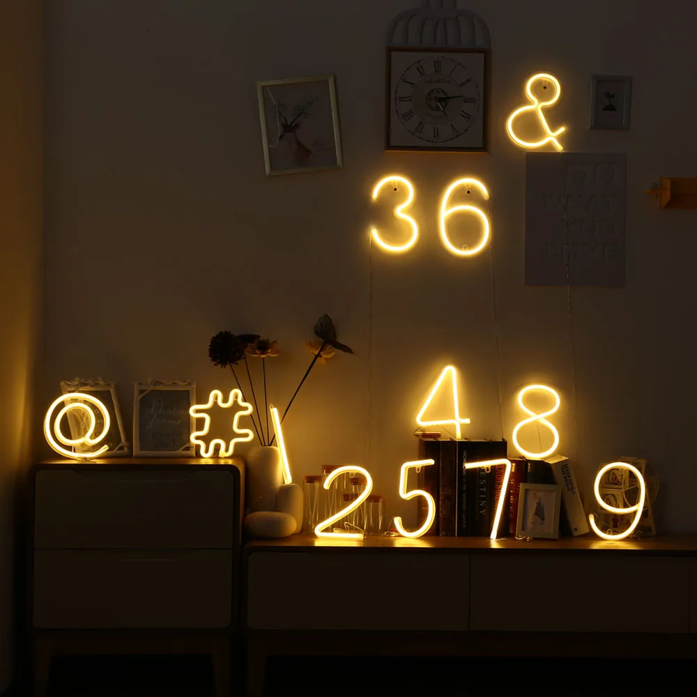 Us 8 13 37 Off Led Night Lights Number Shape Aa Battery Ed For Kid Lamp Handcrafted Decorate Room Neon Light Sign Indoor Christmas In Us 8 13 37 Off Led Night Lights Number Shape Aa Battery Ed For Kid Lamp Handcrafted Decorate Room Neon Light Sign Indoor Christmas In