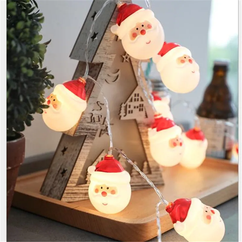 

1.5M 3M Led String AA Battery Box Santa Claus LED New Year Christmas Decorations For Home Outdoor Yard Ornaments Navidad Decor