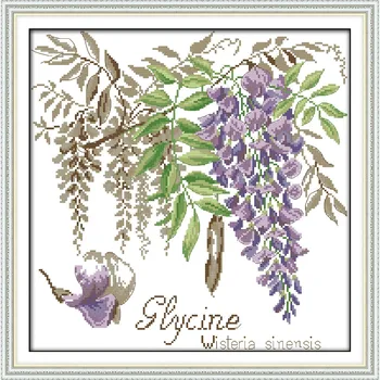 

Joy Sunday Violet Chinese cross stitch kits Ecological cotton clear stamped printed 11CT DIY gift wedding decoration for home