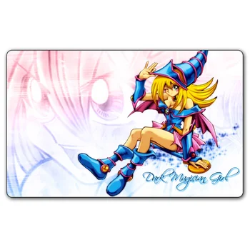 

(YGO #44 Playmat) 35X60CM YU-GI-OH Dark Magician Girl Play Mat Board Games YGO Card Games Table Pad with Free Gift Bag