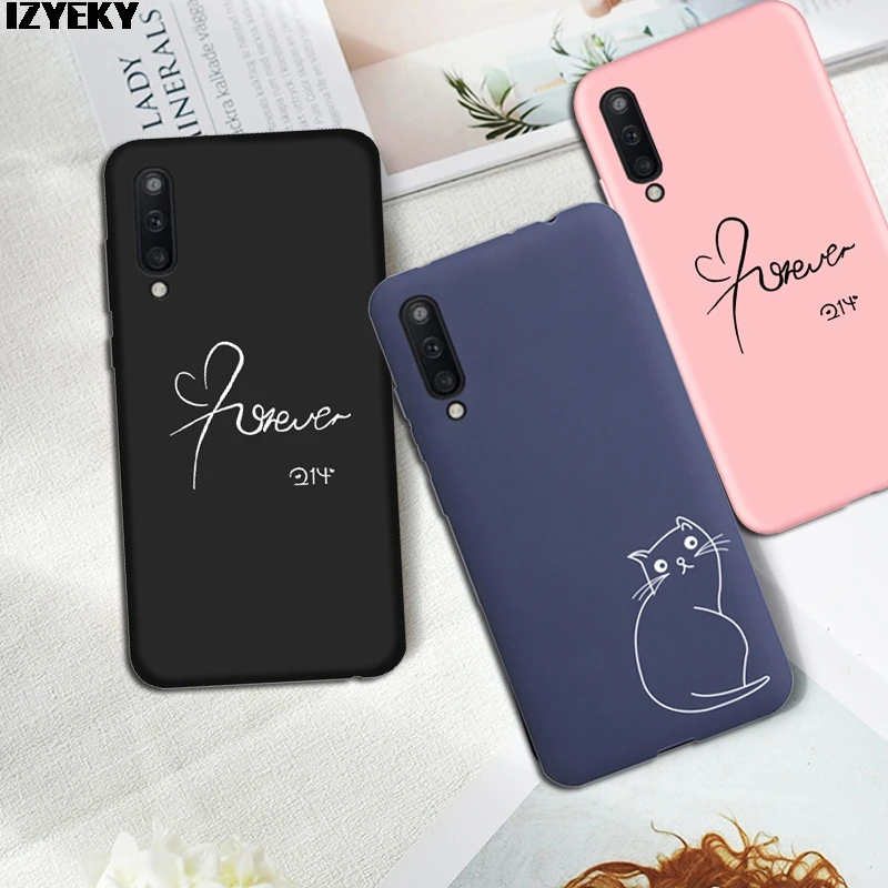 

IZYEKY Soft TPU Animal Cat Pattern Phone cover Case For Samsung galaxy A50 A30 A10 A20 A20e A40 A60 A70 M10 M20 M30 S8 Plus S7