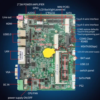 

hot selling i7 industrial pc motherboard intel core 7500U X86 embedded motherboard support wifi wireless and 3G network