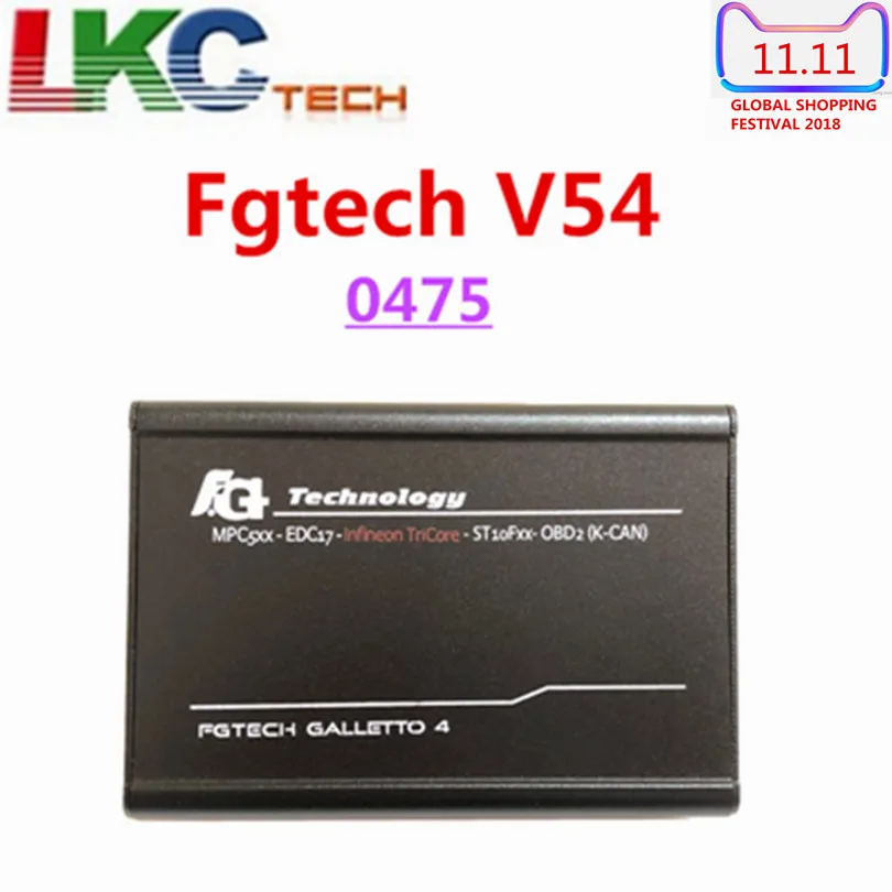 

DHL FREE Newest version 0475 Fgtech Galletto 4 Master V54 FG Tech V54 BDM-TriCore OBD Better FG tech V54