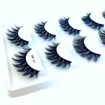 

HBZGTLAD 5 pairs thick false eyelashes black long 3d mink eyelashes eyelash extension professional mink lashes makeup eye lashes