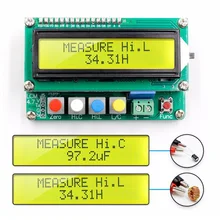 Цифровой инструмент для измерения емкости и индуктивности LC100-A Высокоточный тестовый измеритель LO88