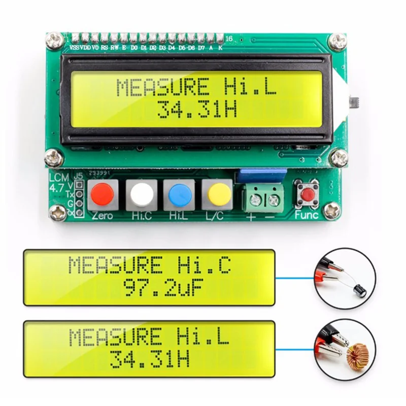 

Digital Inductance Capacitance Meter LC100-A High Precision Test Meter LO88