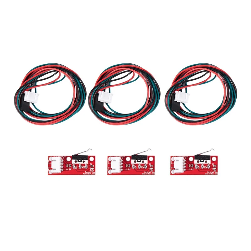 

3 PCS Mechanical Endstop Switch LED RepRap 3D for Printer Prusa Mendel RAMPS 1.4 CNC