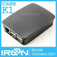 case K1: Official Original Raspberry PI 3 Case Box.Black ABS Plastic Case Enclosure Cover Housing Shell for Ras PI3 model B