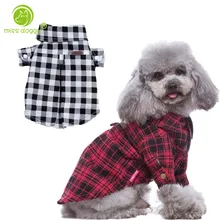 Мода простой плед Чихуахуа питомец рубашка пальто одежда сезон: Весна-Лето Прохладный удобная собака кошка жилет куртки зоотоваров 10E