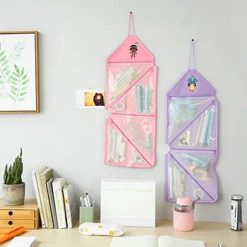 

Simple transparent portable storage bag travel foldable storage hanging bag