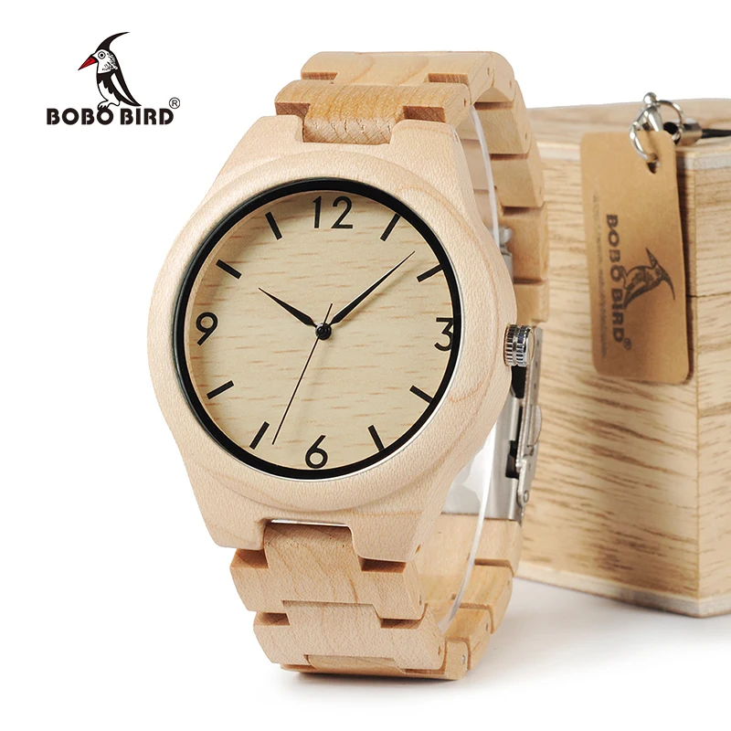 BOBO BIRD WH01 сосновые деревянные кварцевые часы сезон подарок дизайн для юбилейной