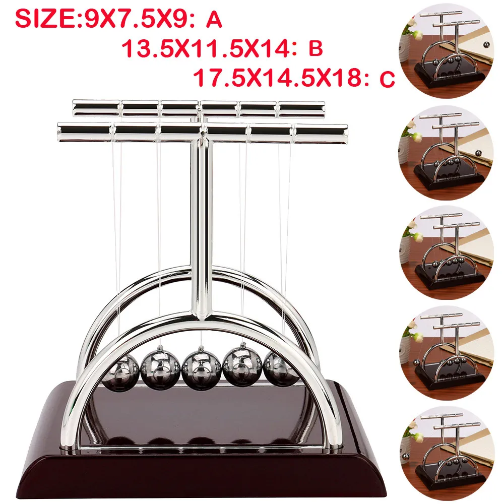 Newtons арочный Тип Колыбель стальной баланс мяч Arc-shap Физика Наука Маятник металл ремесло обучающая игрушка домашний стол игрушка