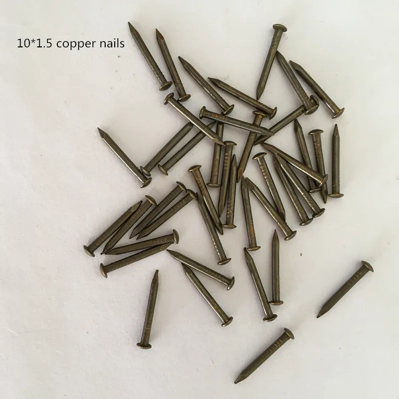 10*1.5mm 100pcs antique upholstery copper nails furniture Hardware