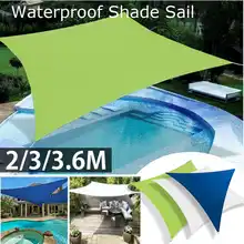 4x3/3,6/3/2 m Треугольники/площадь/прямоугольник Защита от ультрафиолетовых лучей Водонепроницаемый полиэфирная ткань для отдыха на открытом воздухе солнце экран теневые паруса сетчатые навесы