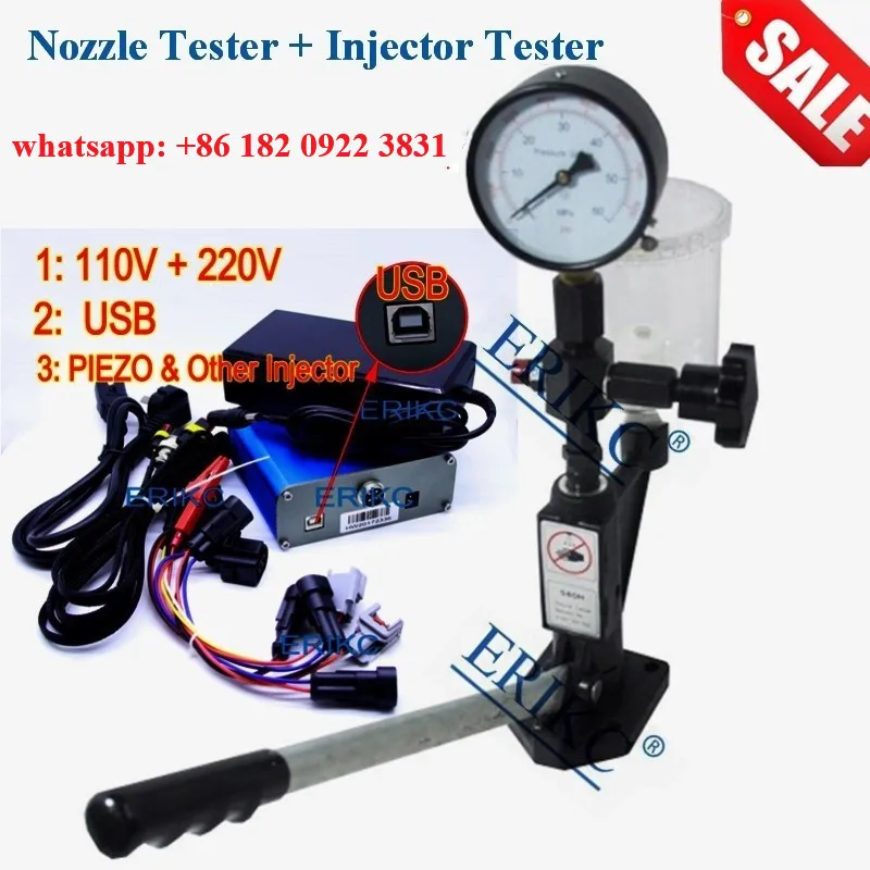 Erikc Cri800 Auto Engine Diesel Injector Tester Machine S60h Fuel Piezo Injection Nozzle Tester